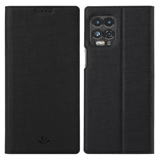 Black magnetic flip folio phone case with TPU bumper and card slot