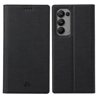 Black magnetic flip phone case with textured finish and camera cutout