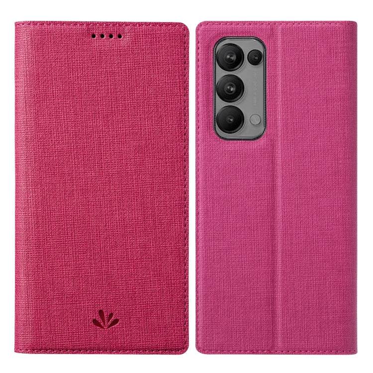Hot pink magnetic flip phone case with textured fabric and camera cutout