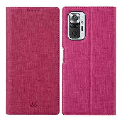 Magnetic flip phone case, magenta fabric with camera cutout and button openings