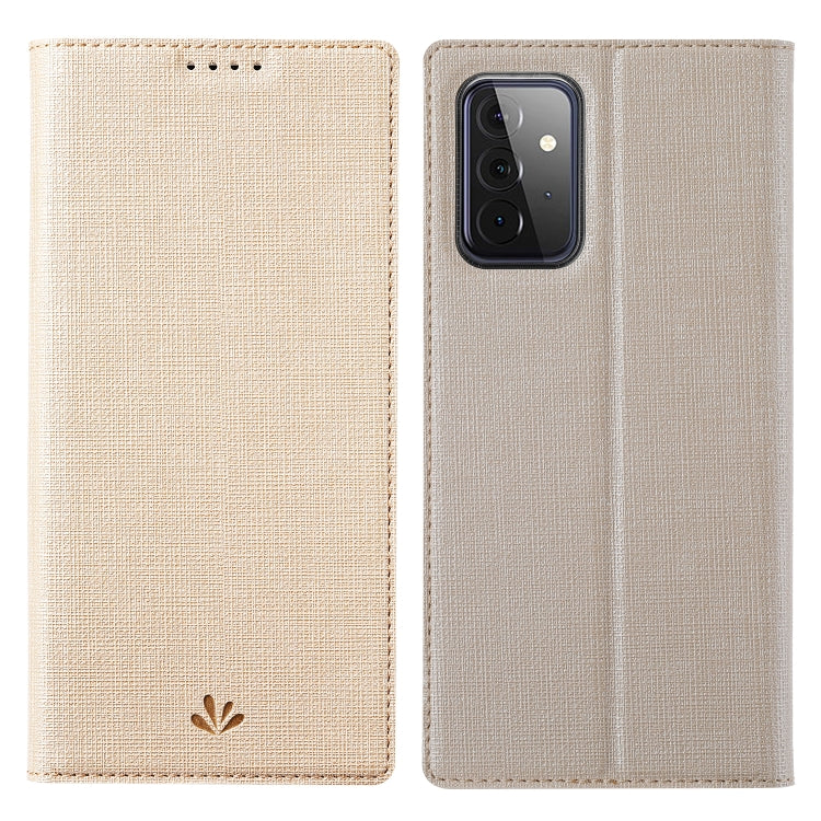 Magnetic flip phone case, beige textured fabric with front flap and camera cutout