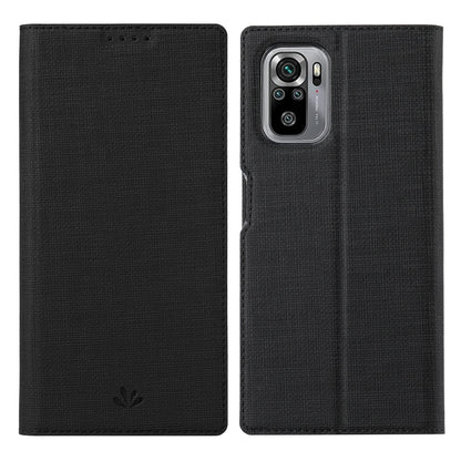 Magnetic flip phone case, black fabric with front flap and camera cutout