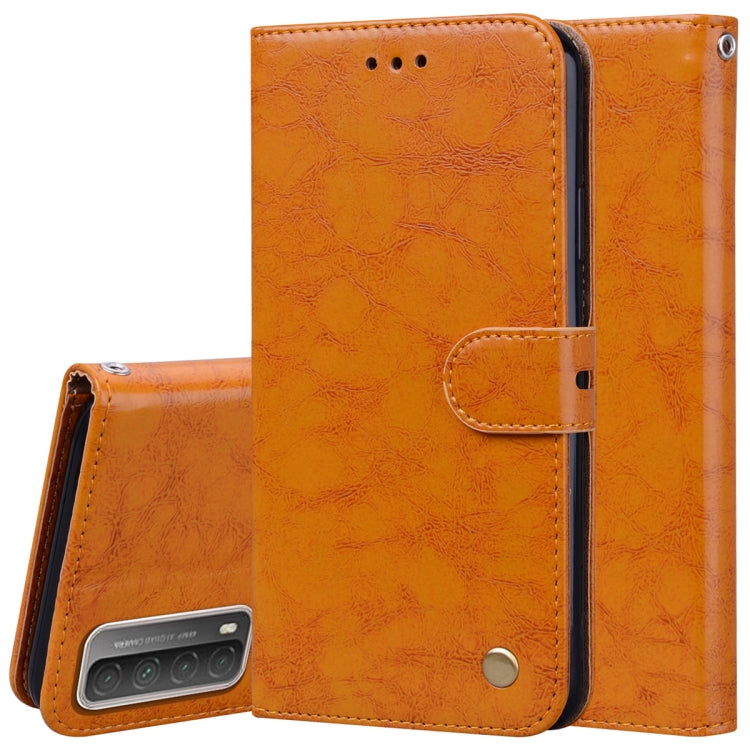 Orange horizontal flip leather phone wallet case with holder and magnetic snap