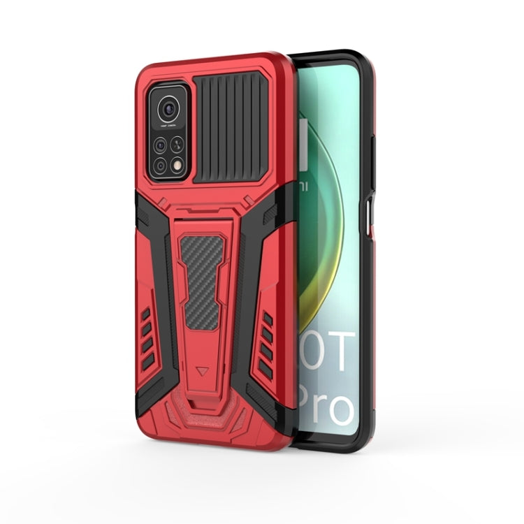 Red armored shockproof phone case with raised bezel and camera cutout, for a snug fit