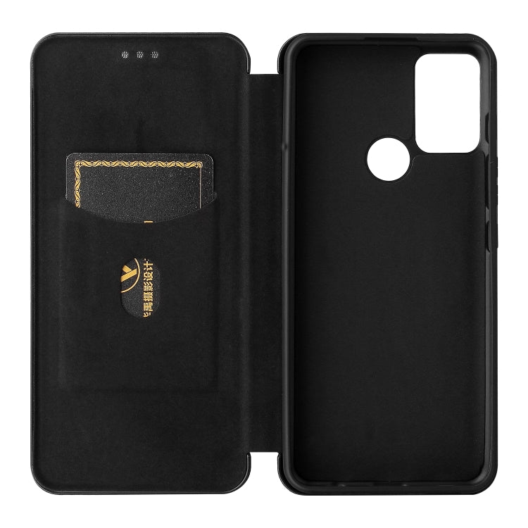 Magnetic flip case open with card slot and phone cover, black