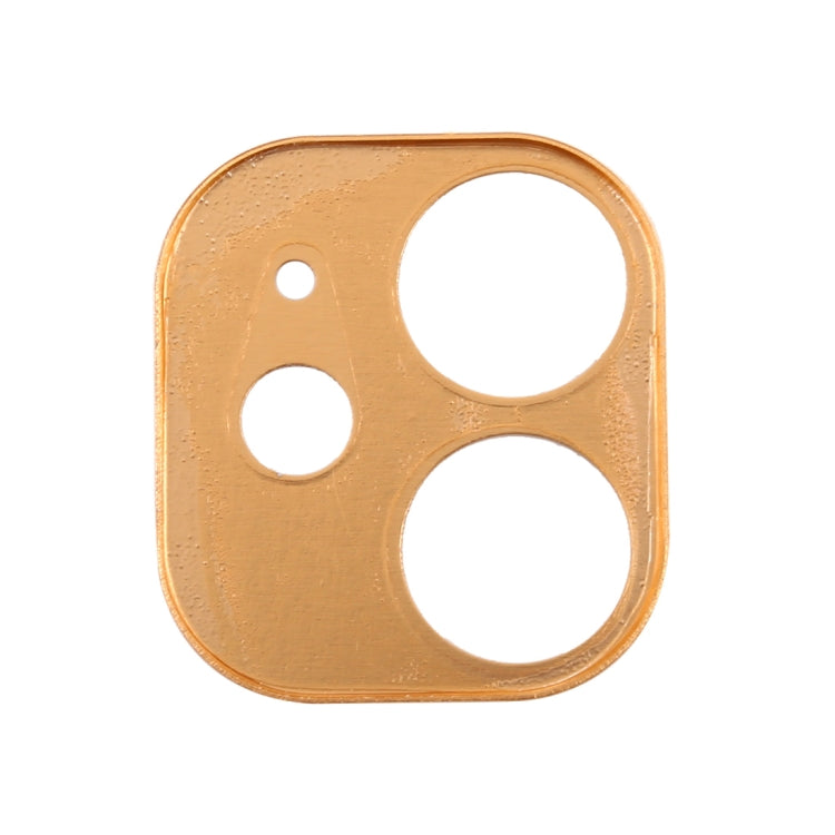 Gold rear camera lens protective film with three cutouts, cardboard-style