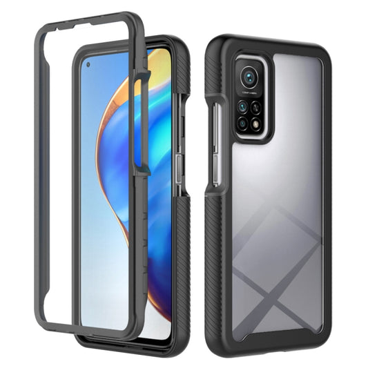 Rugged black phone case with geometric back, raised camera opening, shockproof bumper