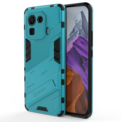 Teal shockproof armored phone case for Xiaomi Mi 11 Pro