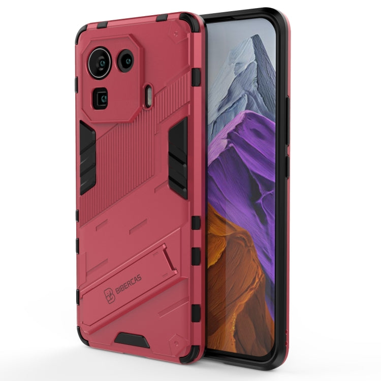 Rose red shockproof armored phone case for Xiaomi Mi 11 Pro