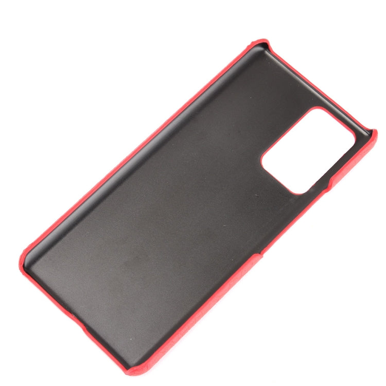 Red-edged slim phone case with smooth back and camera cutout