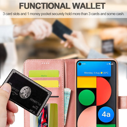 Rose gold leather wallet flip case interior with multiple card slots and money pocket