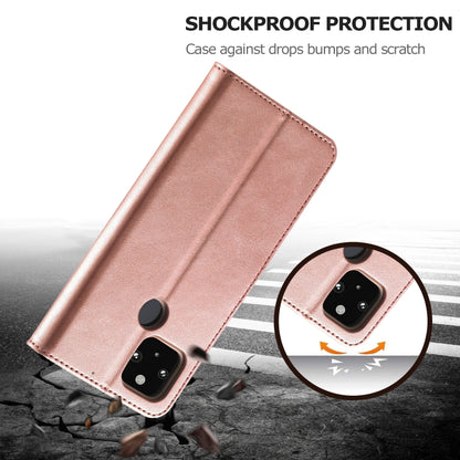 Rose gold leather flip case with dual camera cutouts and protective cover