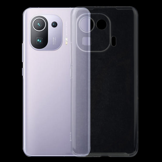 Clear ultra-thin TPU phone case with camera and button cutouts, snug fit