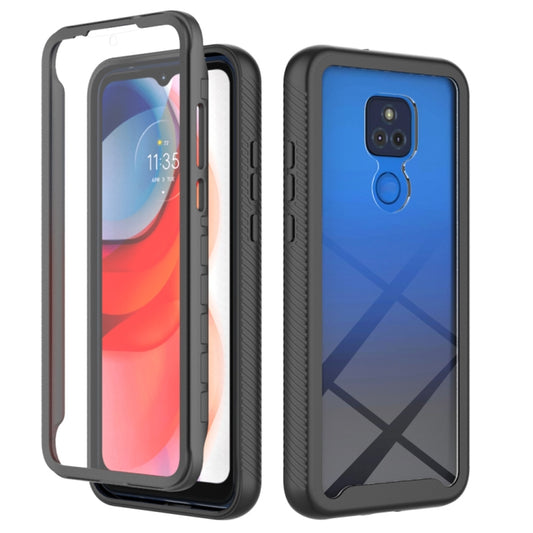 Black shockproof phone case with TPU bumper and screen protector