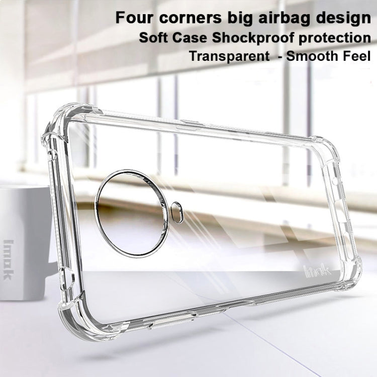 Clear TPU shockproof phone case, airbag corner design with camera ring cutout