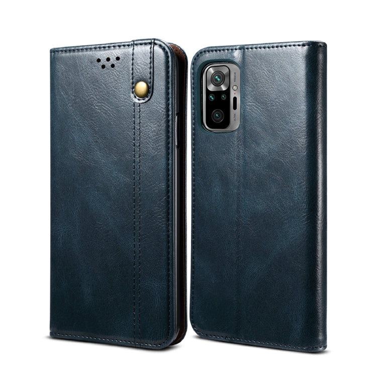 Navy blue flip leather wallet phone case with card slots and camera cutout