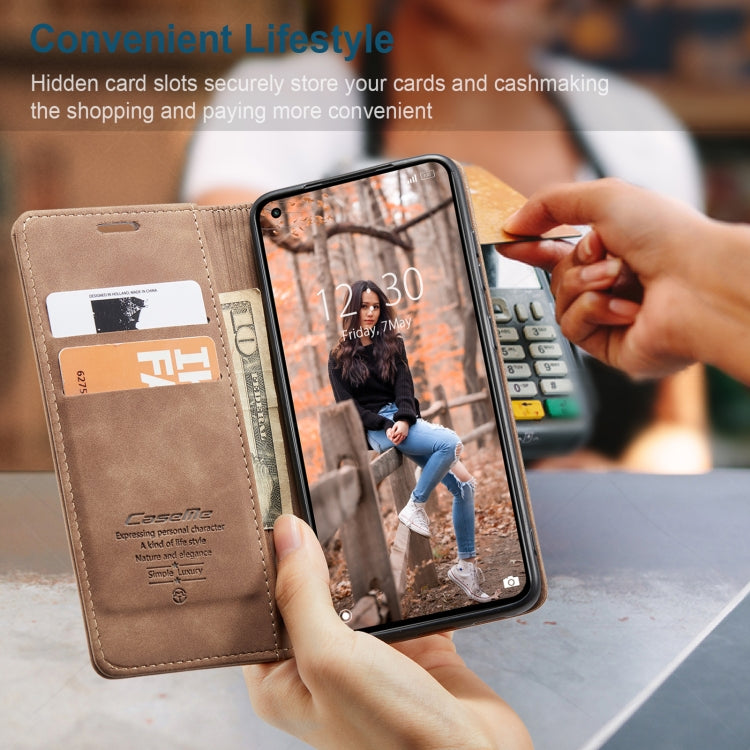 Brown flip leather phone case with card slots and wallet cover