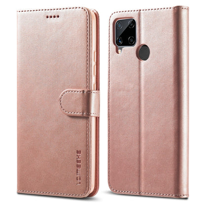Rose gold leather flip phone case set, front cover and back with camera cutout