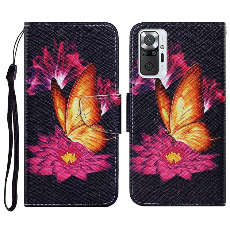 PU leather phone wallet case with horizontal flip, colorful flower pattern, card holder, lanyard
