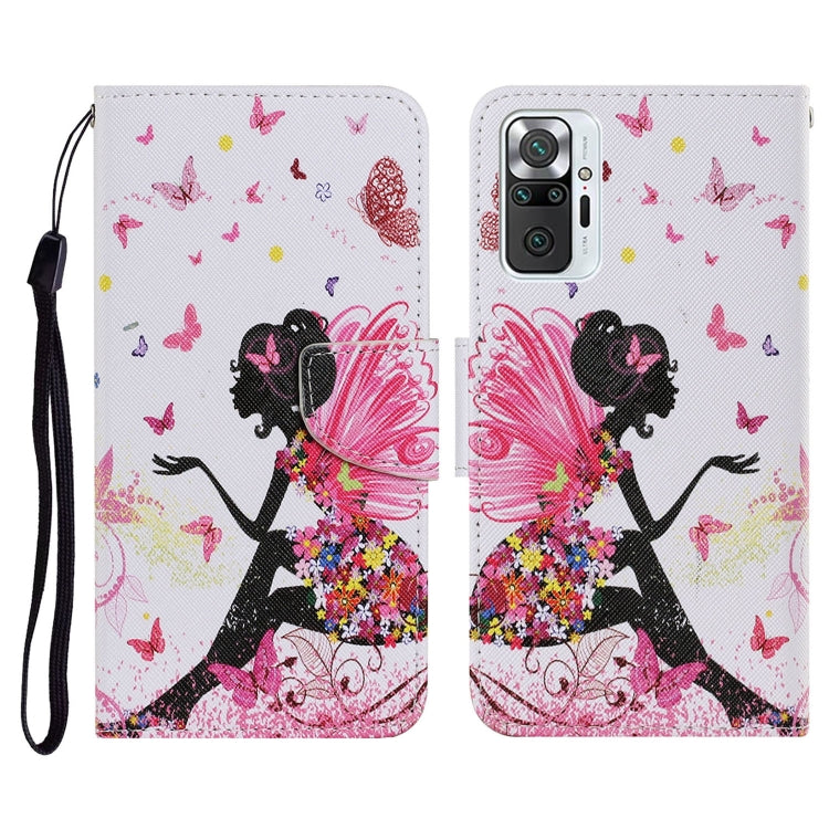 PU leather phone wallet case with horizontal flip, cute girl silhouette with hearts, card holder, lanyard