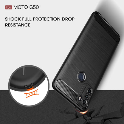 Black brushed TPU phone case with corner drop protection and textured side pattern