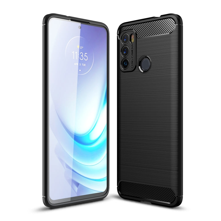 Black brushed TPU phone case with front-screen cover fit and textured back