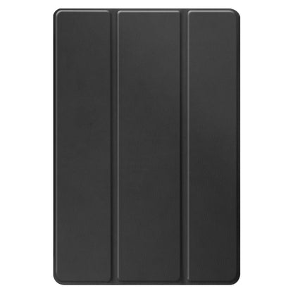 Black three-panel flip cover for tablet, folded closed