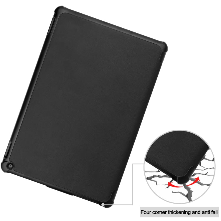 Black flip leather case with reinforced corner protection
