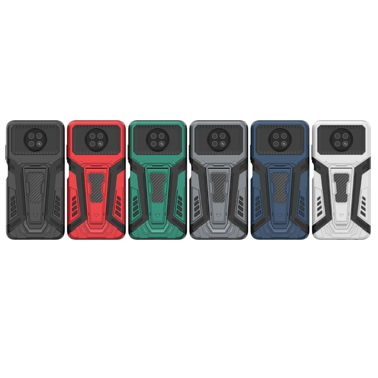 Set of rugged protective phone cases in multiple colors with black armor-style design