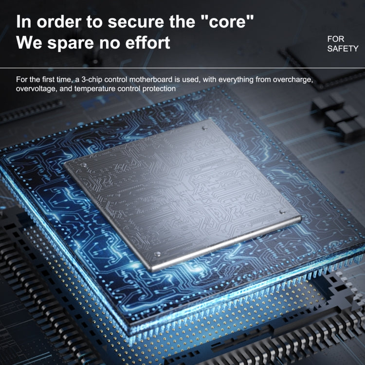 Close-up of electronic circuit board chip module for power control