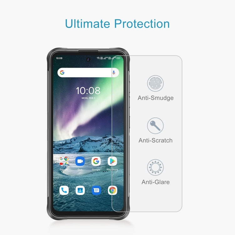 Tempered glass screen protector overlay for phone display, anti-scratch coverage