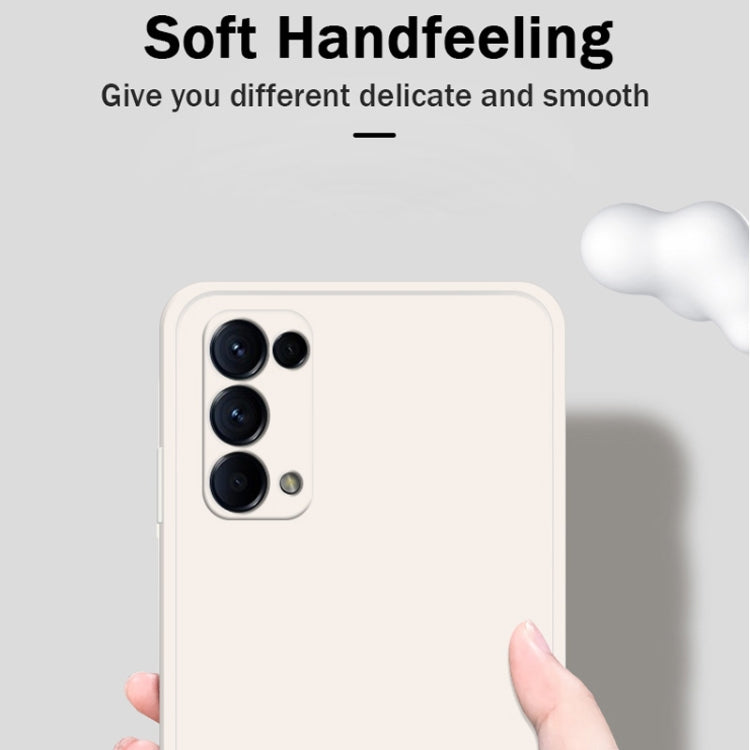 Cream silicone protective phone case with triple camera cutouts and smooth finish