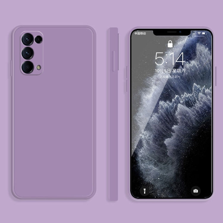 Purple silicone protective phone case with raised camera cutouts and full back coverage