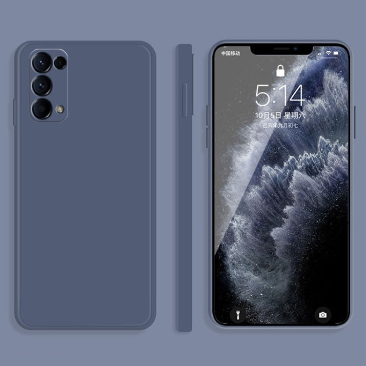 Dark gray liquid silicone phone case with raised edges and camera cutouts