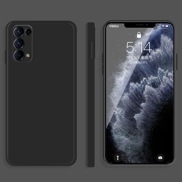 Black liquid silicone phone case with raised edges and camera cutouts