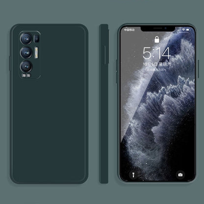 Dark green liquid silicone phone case, full coverage with camera and button cutouts