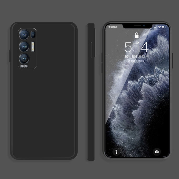 Black liquid silicone phone case, full coverage with camera and button cutouts