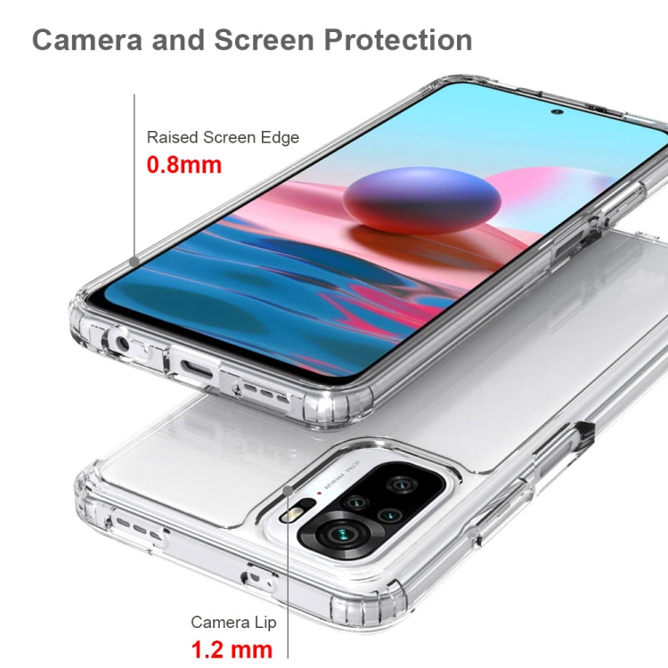 Clear protective phone case with raised screen and camera edges for protection