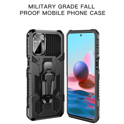 Shockproof protective phone case, black rugged armor shell with kickstand