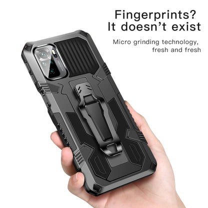 Shockproof protective phone case, black and gray armor texture with secure grip handle