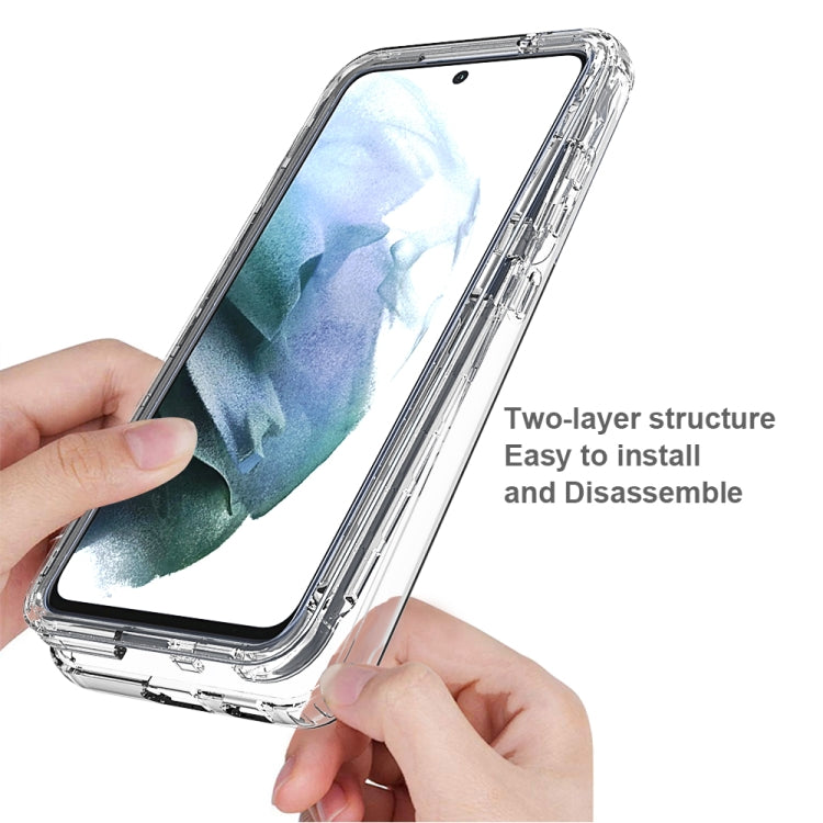 Clear two-layer TPU phone case, easy-grip install with side buttons and cutouts