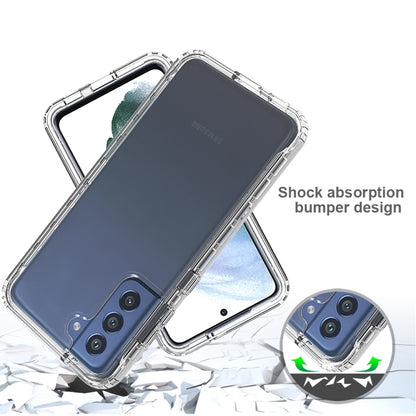 Transparent shockproof case with shock-absorption bumper around camera area