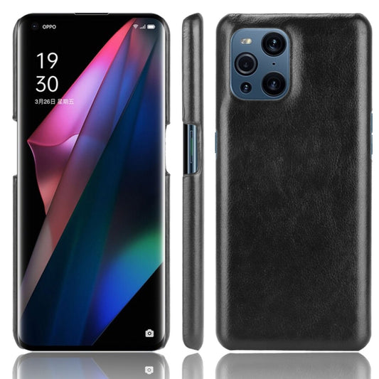 Shockproof litchi-texture phone case, black PU with camera cutouts and raised edges
