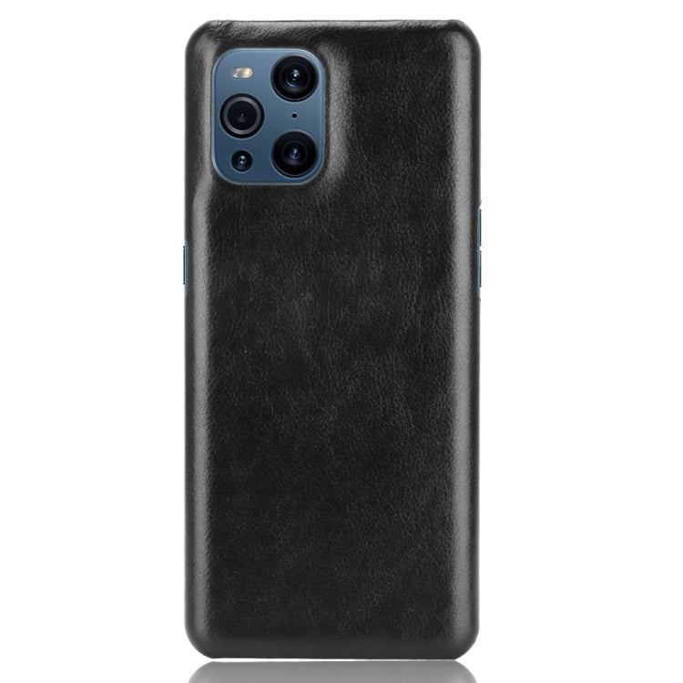 Shockproof litchi-texture phone case, black back with four camera cutouts