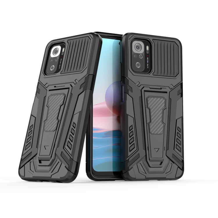Black armored protective phone case shown front and back with textured shield design