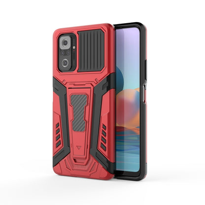 Red armored phone case with PC+TPU shockproof protection and raised camera bezel
