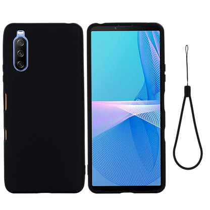 Black liquid silicone phone case with front and back protection plus lanyard