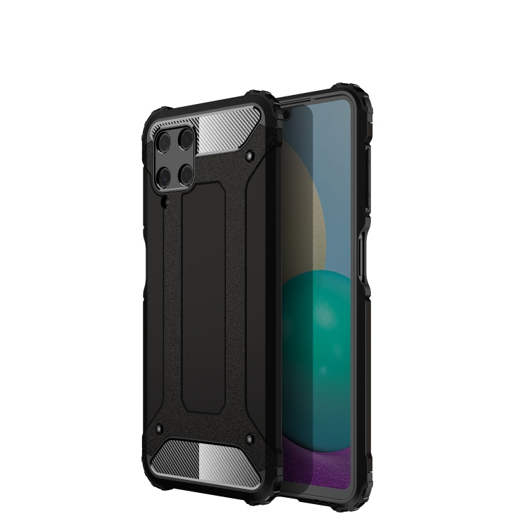 Magic Armor rugged TPU+PC phone case in black, with raised corners and camera cutouts