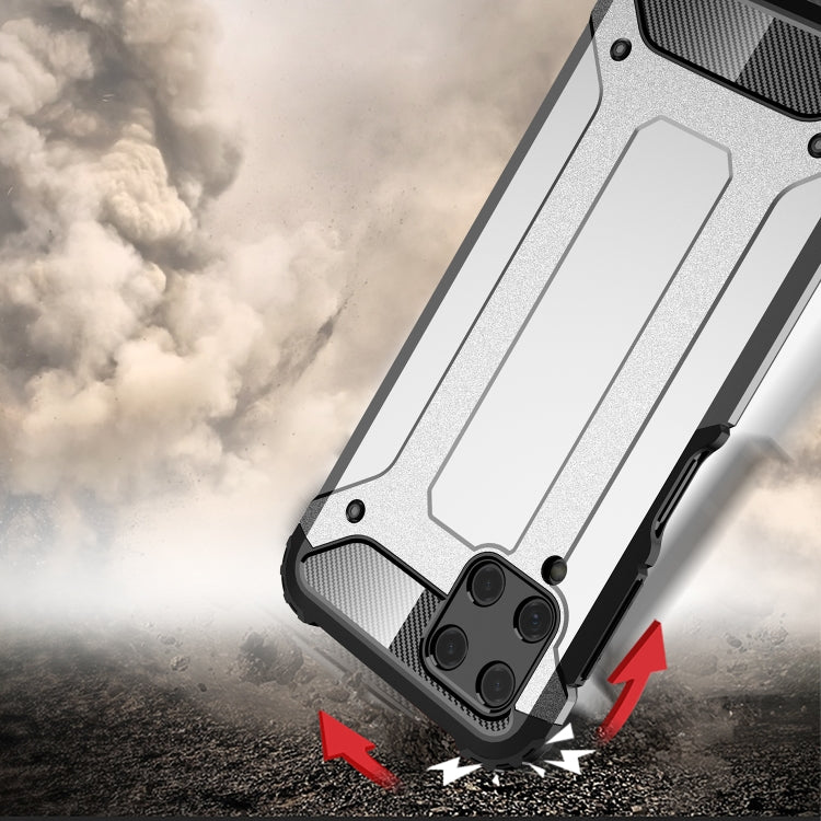 Rugged TPU+PC phone case with shock-absorbing corners and textured grip panels