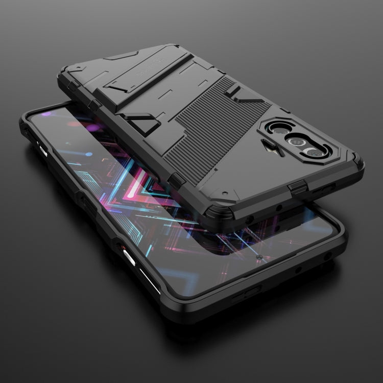 Rugged shockproof phone case, dark gray TPU armor with raised corners and grip ridges